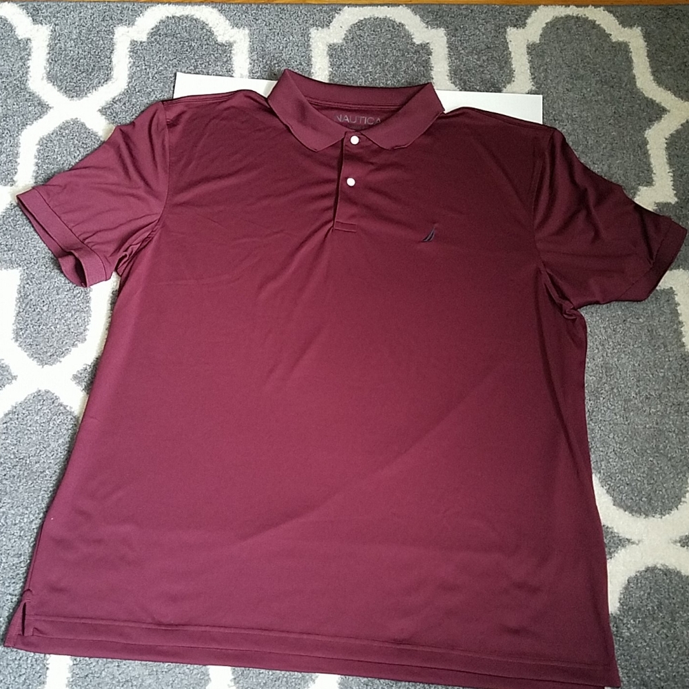Nautica Men's Polo-like Collered Shirt